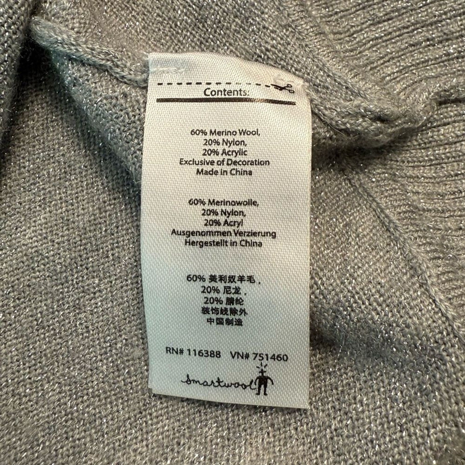 SmartWool Nokoni Poncho Sweater Dolman Sleeve Style Merino Wool Women's Size S/M