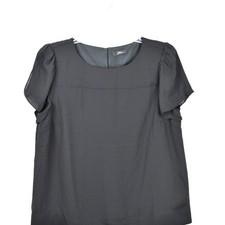 NWOT J.Crew black lined short sleeves top S
