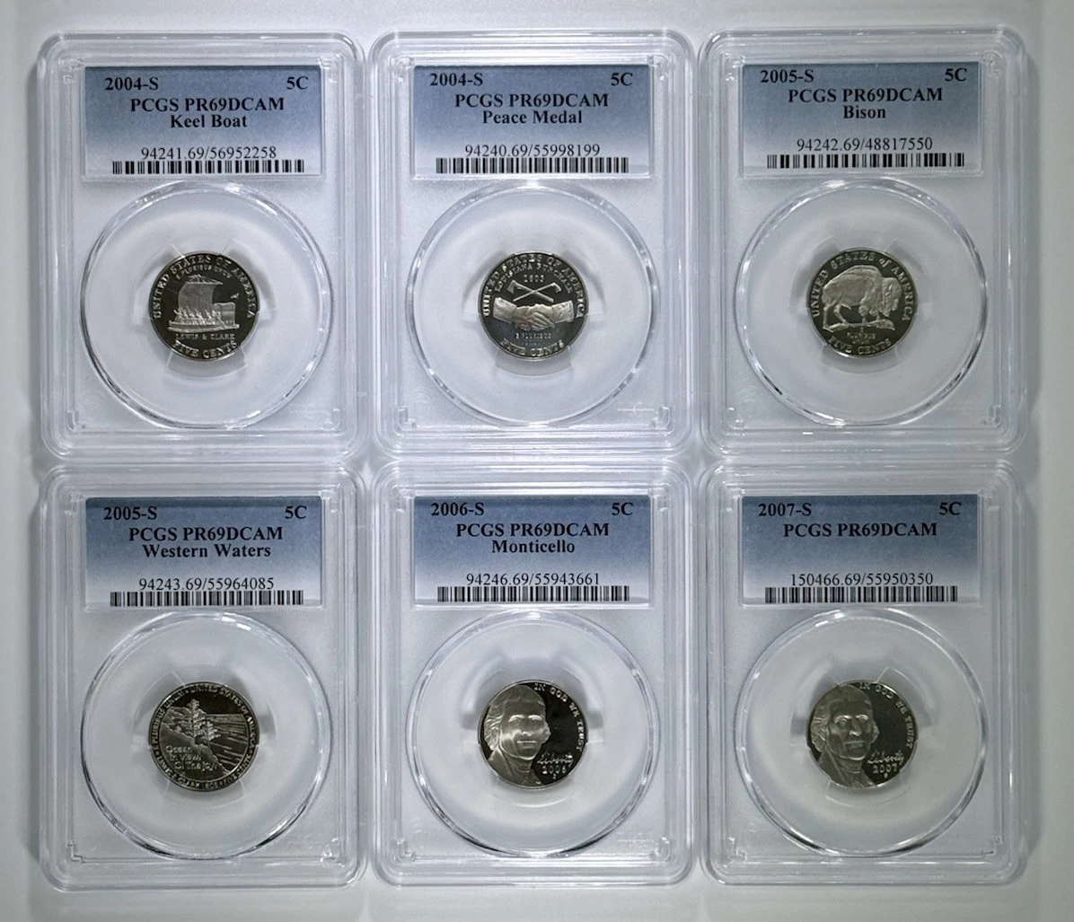 PR 69 Graded 2005 US Jefferson Nickels (1938-Now) for sale | eBay