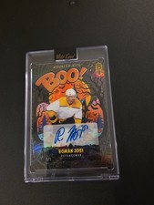 Roman Josi True 1/1 Auto Wild Card Haunted Hits Multi Sport Black Spider Web