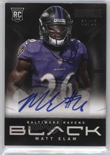 2013 Panini Black Rookie Platinum Signatures 1/10 Matt Elam #164 Auto 0f6