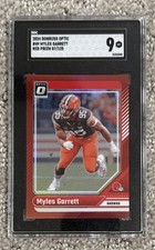 2024 Donruss Optic #49 Myles Garrett Red 087/125 SGC