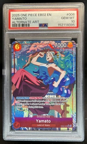 2025 One Piece Anime 25th Yamato Alternate Art #EB02-006 PSA 10