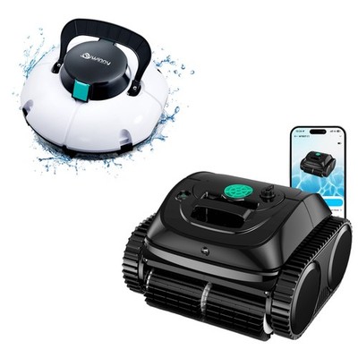 WYBOT C1 Wall Climb Robotic Pool Vacuum Cleaner + FREE Pool Robot Cordless