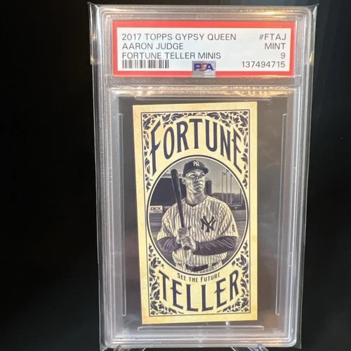 2017 Topps Gypsy Queen Fortune Teller Minis Aaron Judge Rookie PSA 9 Yankees