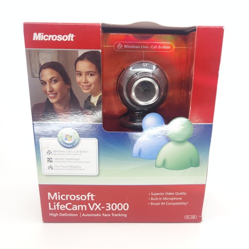 Microsoft Windows Live Messenger LifeCam VX-3000 USB 2.0 Webcam PC - New Sealed - Picture 1 of 6