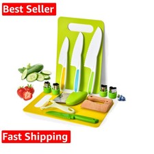 Montessori Kids Knives for Real Cooking, 13 Pieces Wooden Kids Kitchen Knife ...