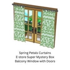 Webkinz Estore Spring Petals Curtains Super Mystery Box Door Windows