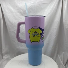 Hello Kitty My Melody Kuromi  Pompurian Tumbler Stainless Steel Drink 40oz NEW