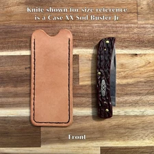 Knife Slip Case Sodbuster Jr Genuine Leather Handmade in Virginia USA