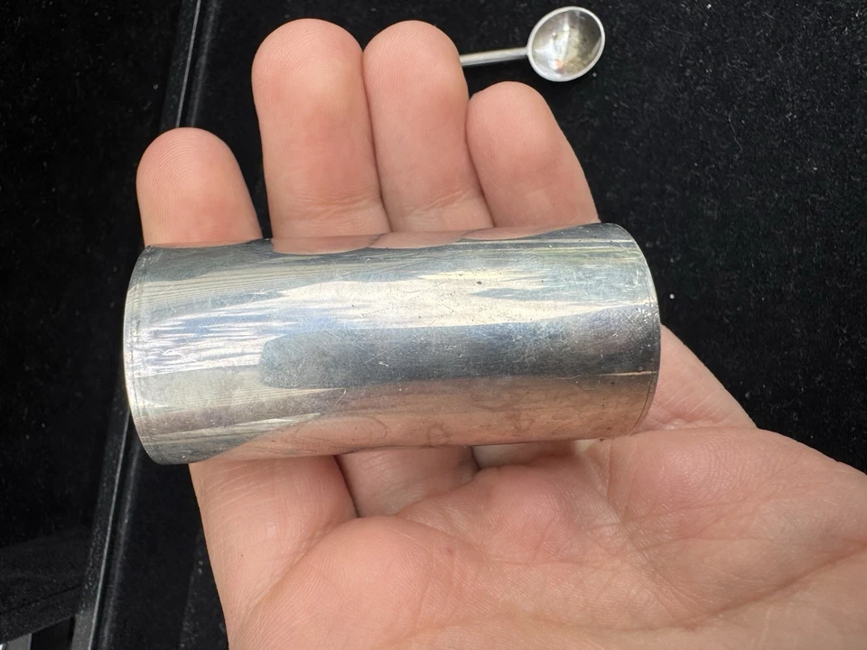 CUCHARA SALINA VINTAGE ALLAN ADLER PLATA ESTERLINA MCM 32,4G Foto 4 de 4