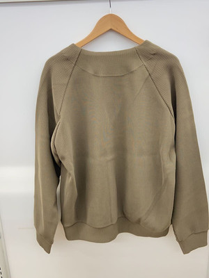 STEIN CARDIGAN GRADATION PLEATS S POLYESTER Beige SOLID Used STEIN CARDIGAN GRADATION PLEATS S POLYESTER Beige SOLID Used