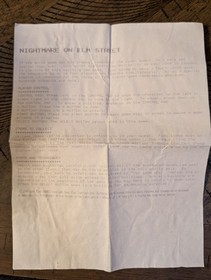 A Nightmare on Elm Street NES Cartridge Tested Working