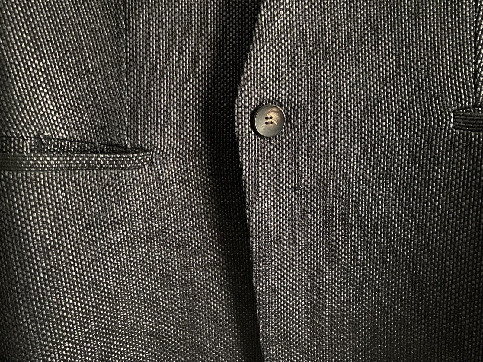 Helmut Lang Black Collarless Single Button Blazer… - image 4