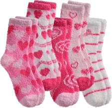 Fuzzy Socks for Women Soft Fluffy Home Sleeping Socks Cozy Warm Slipper Socks 6 