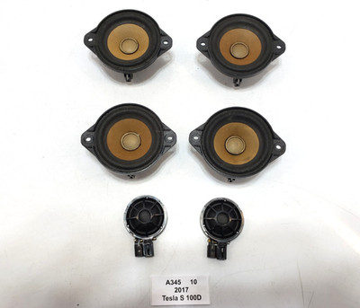   12-20 OEM Tesla Model S X Front Left Right Midrange Tweeter Speaker SET Of 6