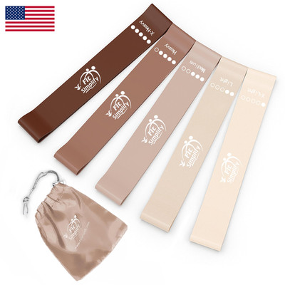 Fit Simplify Resistance Loop Exercise Bands Instruction Guide And Carry Bag Set