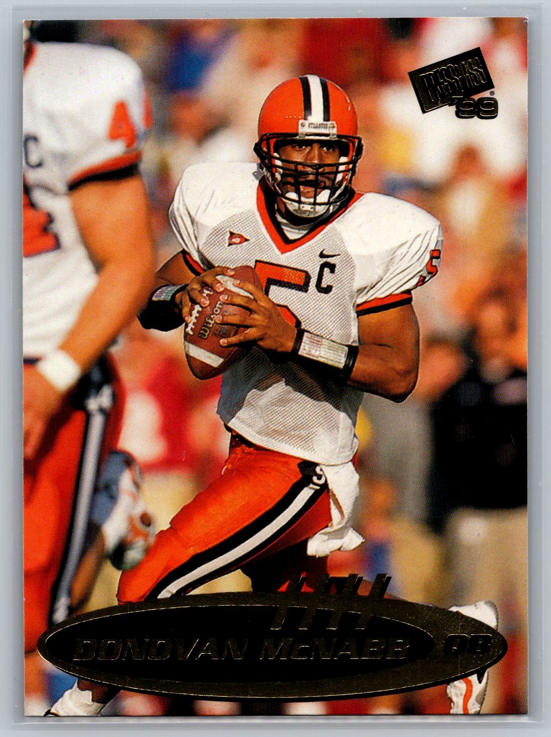 #5 Donovan McNabb 1999 Press Pass Paydirt Silver Syracuse Orangemen