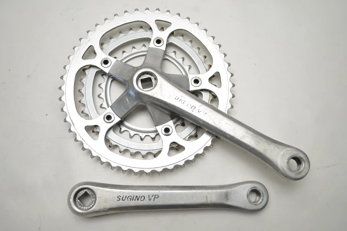 Sugino Bicycle Cranksets with Triple Chainrings 175 mm Crankarm