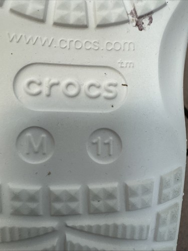 Croc White Slip On's Mens 11 - Picture 6 of 6