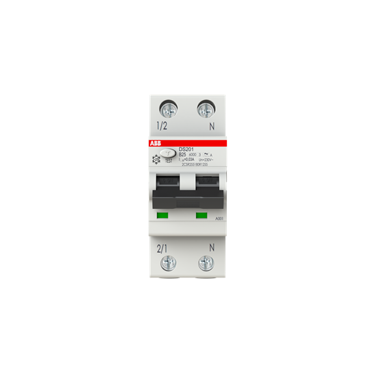 Abb Stotz S&J Fi/Ls-Schalter Ds201a-B25/0,03 2Csr255180r1255 - Bild 2