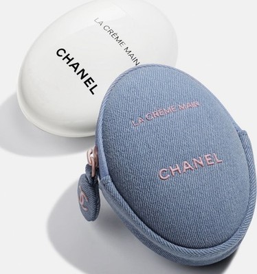 NWT CHANEL LA CRÈME MAIN Hand & Nail Cream + Denim Pouch - 2026