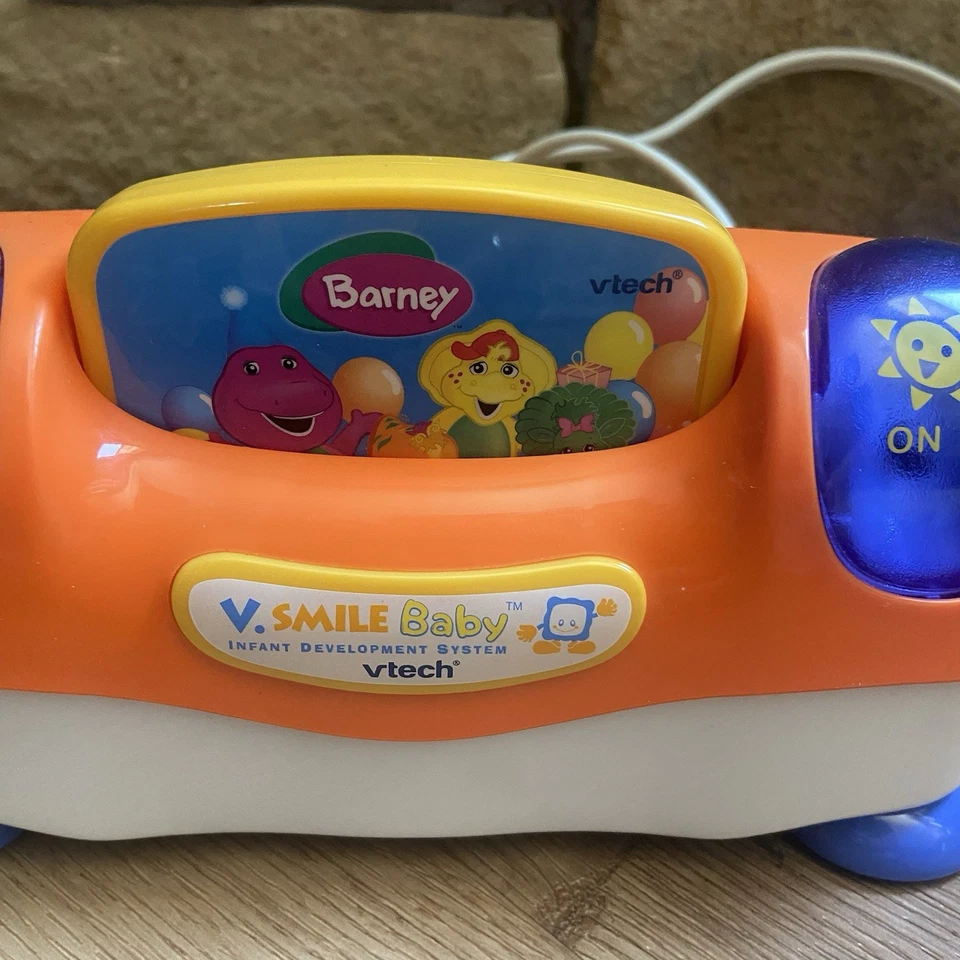 Consola bebé VTech V Smile sistema de desarrollo con 1 juego Barney sin probar Foto 2 de 4