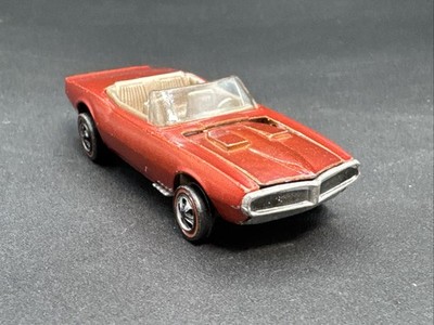 1968 Hot Wheels CUSTOM FIREBIRD RED REDLINE TIRES Loose check out other items