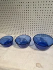 3 Piece Blue Nesting Mixing Baking Bowl Set 1 - 2.5 Quart
