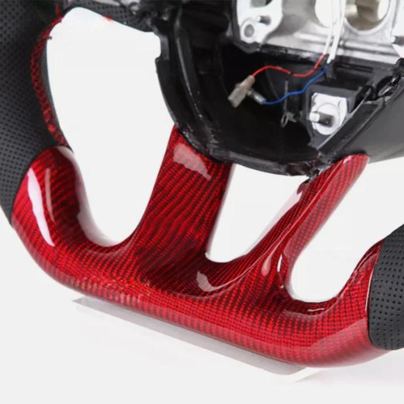 Volante LED de fibra de carbono para Dodge Charger Challenger SRT 2015+ sin calefacción Foto 4 de 4