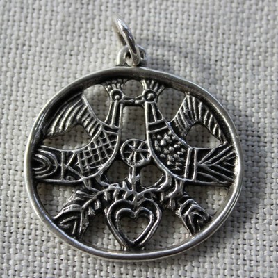Pendentif Toulhoat 'Une Grappe Deux Feuilles' En Argent Massif - Bijou Celte De Bretagne, Neuf Avec étiquette