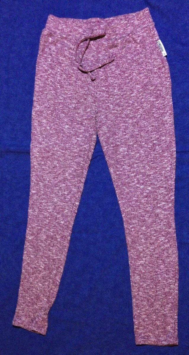 Gymshark Ribbed Knit Lounge Pants Joggers Sz M Medium Purple