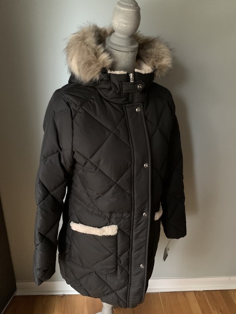 lauren quilted down coat