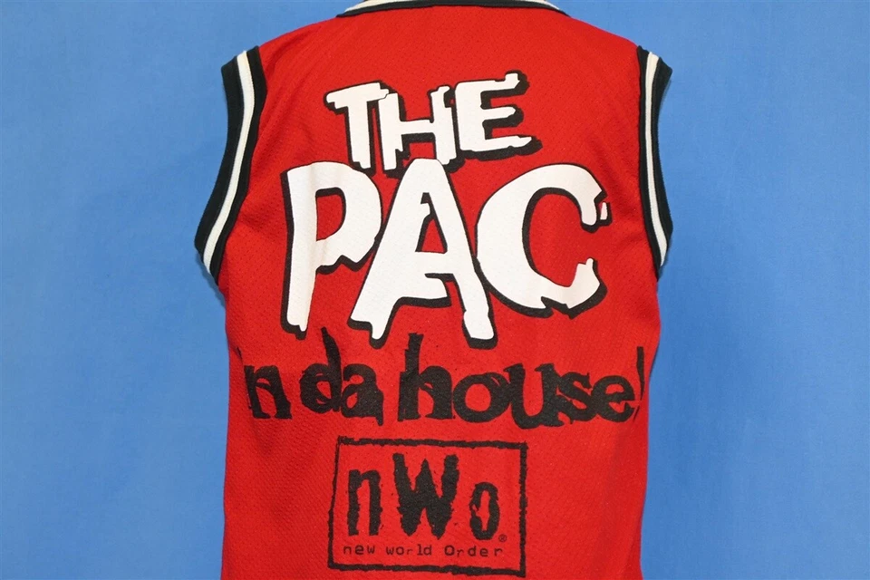 Camiseta DE COLECCIÓN AÑOS 90 NUEVA Y NUEVA ORDEN MUNDIAL WOLFPAC CAMISETA SIN MANGAS LUCHA LIBRE JUVENIL XL Foto 3 de 4