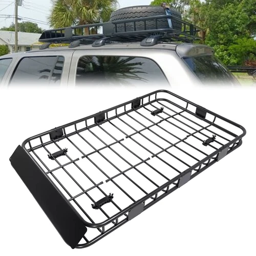 64" SUV Roof Rack Cargo Carrier Car Rooftop Luggage Baskets Carrier 250LBS
