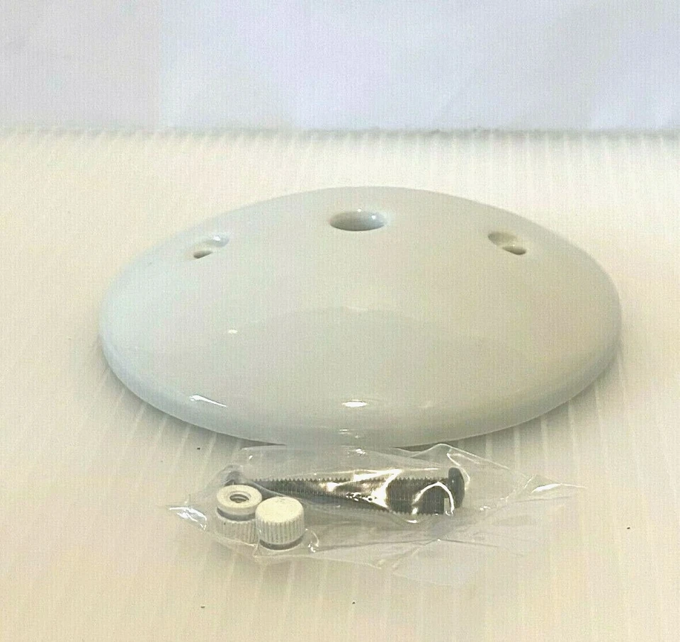 New: Porcelain Black or White Finish Modern Canopy or wall Backplate - NIB - Image 4 of 4