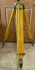 Heavy Duty Wooden Extendable Surveying Tripod Transit Total Station 