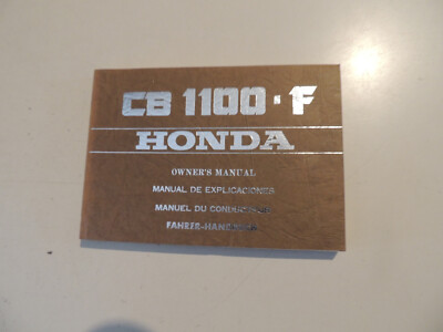 09.1982 Honda CB 1100 F Super Boldor Rider Owner´s manual Manuel