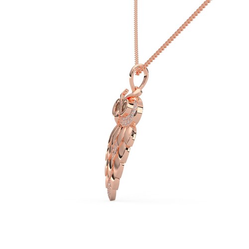 Owl Pendant Necklace, 18-inch Chain, Vintage Charm in .925 Sterling Silver - Picture 4 of 6