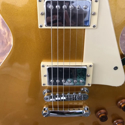 Standard 2010 Traditional Gold Top LP electric guitar H-H pickup in stock - Picture 7 of 9