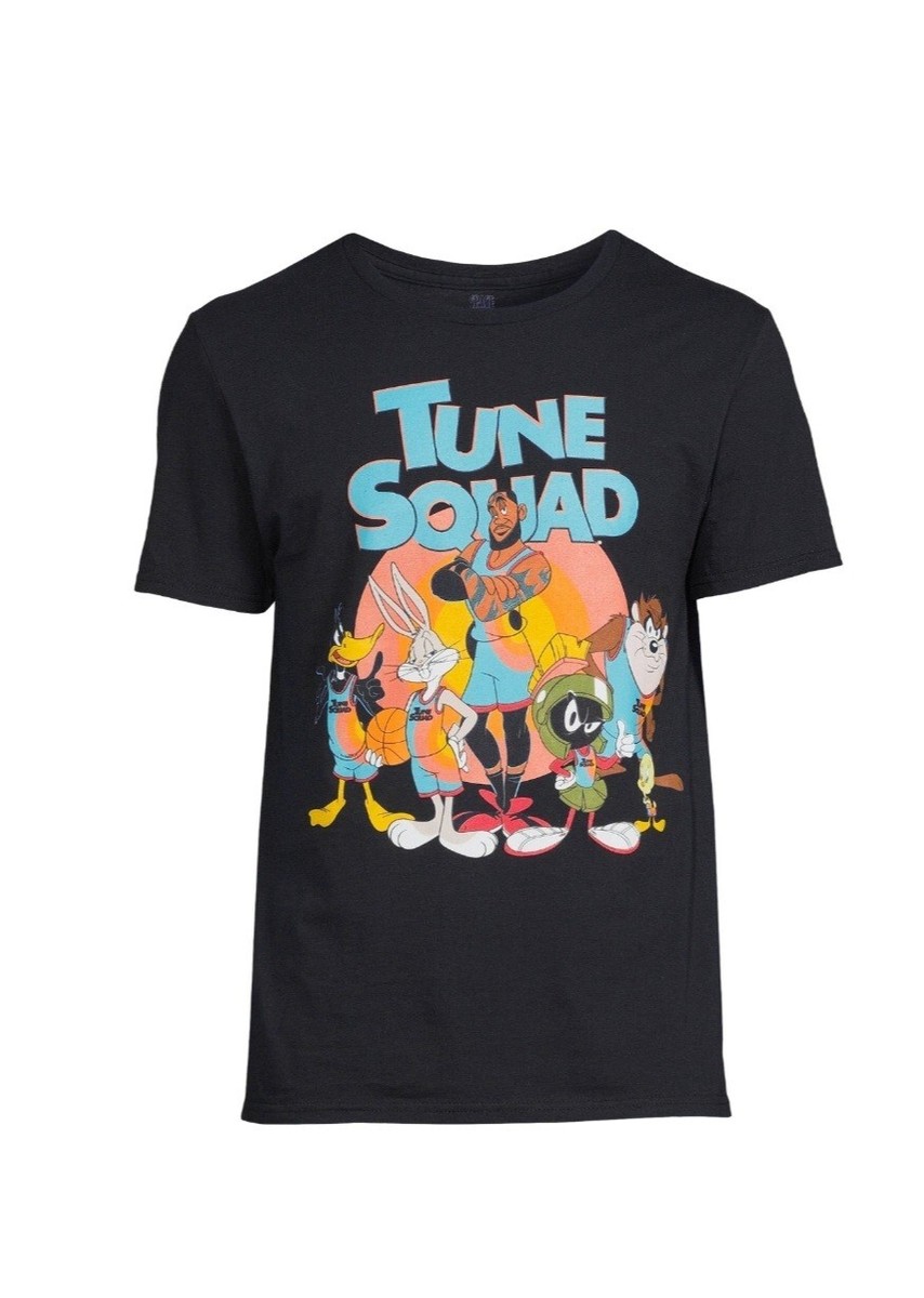 Space Jam Men's Tune Squad Short Sleeve Graphic T-Shirt, Black