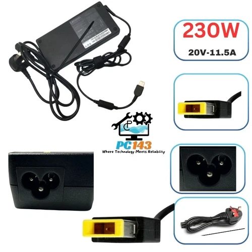 GENUINE LENOVO (ADL230NLC3A) CHARGER 20V-11.5A, 230W WITH POWER LEAD - Picture 1 of 6
