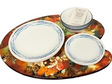 Juego de 15 piezas Corelle para 5, plato de cena, plato de ensalada/postre y tazón de sopa/cereal