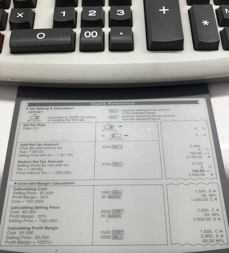 Canon MP-25DV Scientific Printing Calculator (TESTED/WORKING) - Image 4 of 4