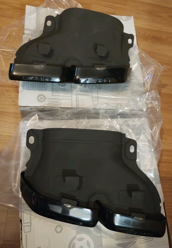Mercedes OEM Quad Tip Black Chrome Night Package W253 C253 GLC 63 W213 E63 AMG - Picture 1 of 4