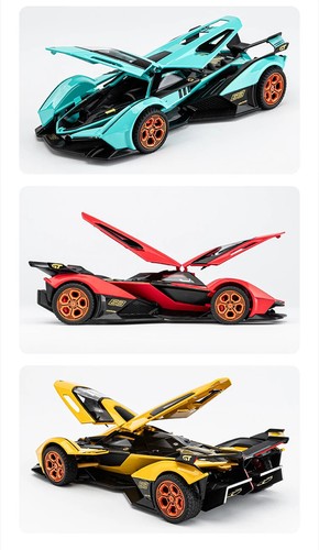 1/32 Lamborghini V12 Vision GT Metal Car Diecast Alloy Car Model Kid Toy Vehicle - Picture 17 of 21