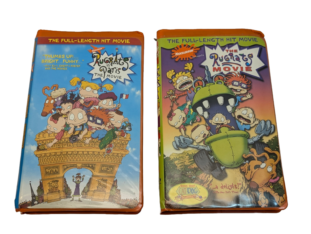 2x VHS Lot: The Rugrats Movie & Rugrats In Paris The Movie