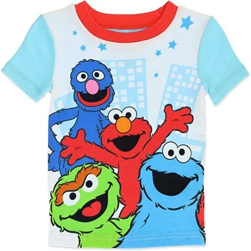Sesame Street Elmo Toddler 2pc Pajama Set with Slippers Size 2T 3T 4T 5T - Picture 2 of 7