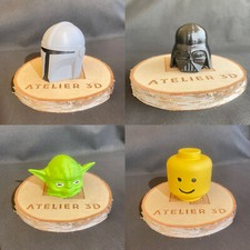 Cache boule d'attelage remorque - Dark Vador - Mandalorian - Yoda - Tête Brique