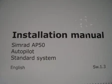 Simrad AP50 Autopilot Standard System Installation Manual